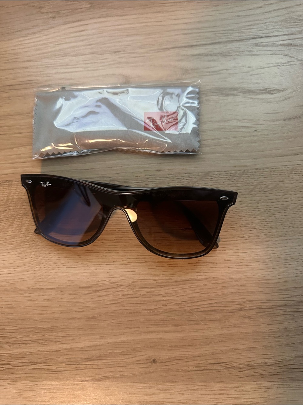 Ray-Ban Blaze Wayfarer RB4440N 710/13 Light Havana Sunglasses NEW Case
